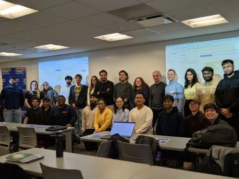 Graduate class group photo at NYIT